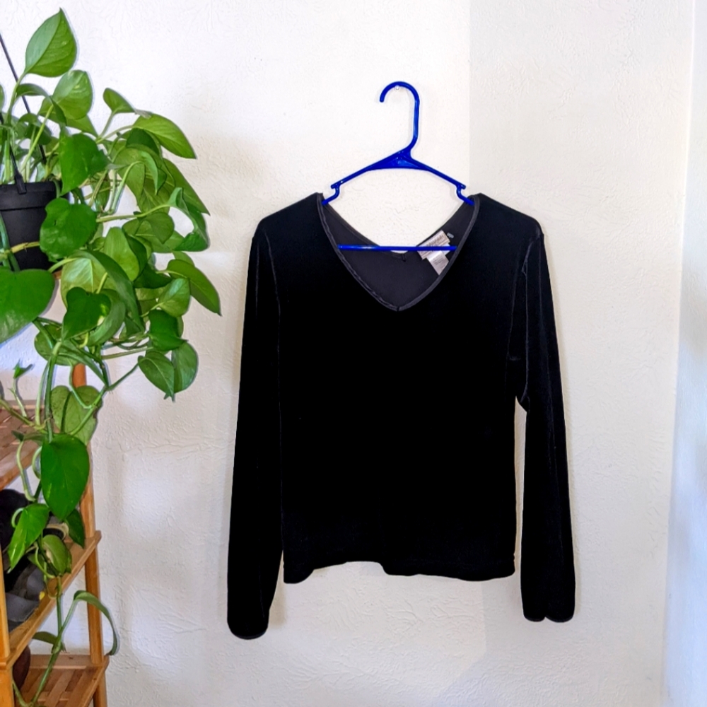 Black Velvet Top